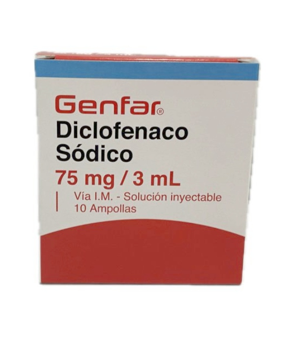 DICLOFENACO 75 MG/ML SUSPENSION INYECTABLE CAJA X 10 UNDS